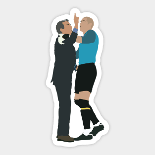 Jose Mourinho Celebration Inter vs Barcelona Sticker